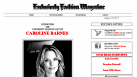 What Exclusivelyfashionmag.com website looked like in 2017 (6 years ago)