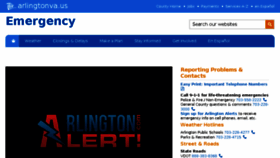 What Emergency.arlingtonva.us website looked like in 2017 (6 years ago)