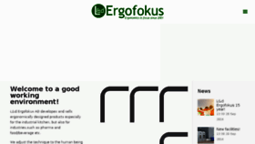 What Ergofokus.se website looked like in 2017 (6 years ago)