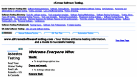 What Extremesoftwaretesting.com website looked like in 2017 (6 years ago)