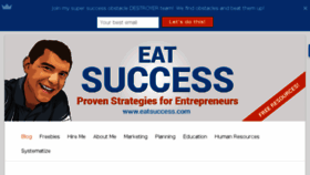 What Eatsuccess.com website looked like in 2017 (6 years ago)