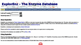 What Enzyme-database.org website looked like in 2017 (6 years ago)