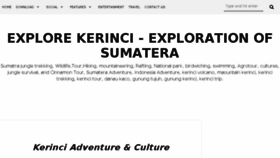 What Explorekerinci.com website looked like in 2017 (6 years ago)