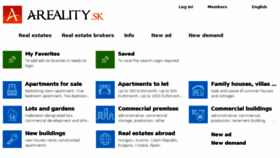 What En.areality.sk website looked like in 2017 (6 years ago)