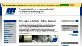 What Efb.de website looked like in 2017 (6 years ago)