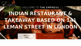 What Empressindian.co.uk website looked like in 2017 (6 years ago)
