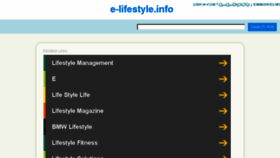 What E-lifestyle.info website looked like in 2017 (6 years ago)