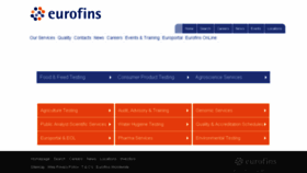 What Eurofins.co.uk website looked like in 2017 (6 years ago)