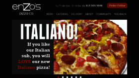 What Enzospizzaco.com website looked like in 2017 (6 years ago)