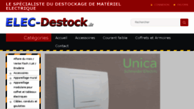 What Elec-destock.fr website looked like in 2017 (6 years ago)