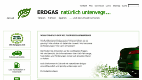 What Erdgasautos.at website looked like in 2017 (6 years ago)