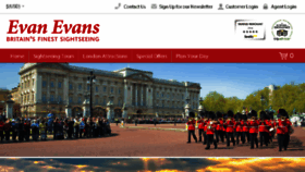 What Evanevanstours.co.uk website looked like in 2017 (6 years ago)
