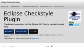 What Eclipse-cs.sourceforge.net website looked like in 2017 (6 years ago)