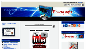What Educagratis.org website looked like in 2017 (6 years ago)