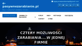 What E-pasywnezarabianie.pl website looked like in 2017 (6 years ago)