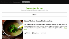 What Easyrecipesforkidsguide.com website looked like in 2017 (6 years ago)