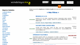 What Empleos.vendeloya.mx website looked like in 2017 (6 years ago)