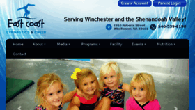 What Ecgymnastics.com website looked like in 2017 (6 years ago)