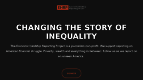 What Economichardship.org website looked like in 2017 (6 years ago)