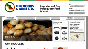 What Euro-foods.co.uk website looked like in 2017 (6 years ago)