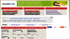 What Eszakauto.hu website looked like in 2017 (6 years ago)