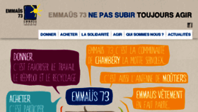 What Emmaus73.fr website looked like in 2017 (6 years ago)