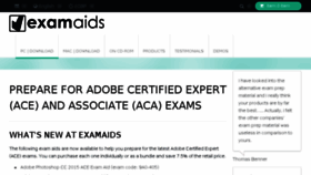 What Examaids.com website looked like in 2017 (6 years ago)