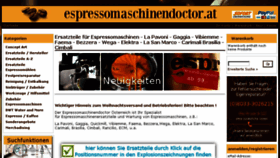 What Espressomaschinendoctor.at website looked like in 2017 (6 years ago)