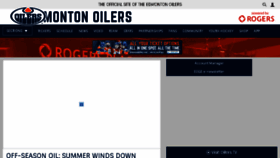 What Edmontonoilers.com website looked like in 2017 (6 years ago)
