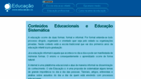 What Educacao.cc website looked like in 2017 (6 years ago)
