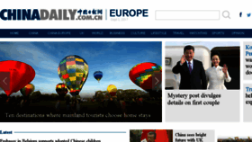 What Europe.chinadaily.com.cn website looked like in 2017 (6 years ago)