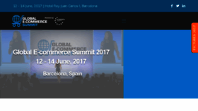 What E-commercesummit.com website looked like in 2017 (6 years ago)