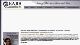 What Earassociates.com website looked like in 2017 (6 years ago)