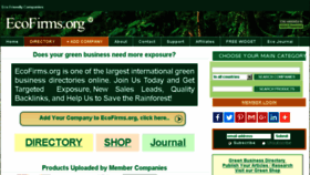 What Ecofirms.org website looked like in 2017 (6 years ago)