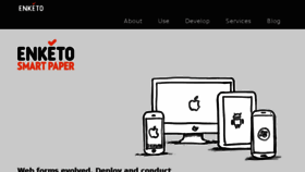 What Enketo.org website looked like in 2017 (6 years ago)