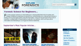 What Exploreforensics.co.uk website looked like in 2017 (6 years ago)