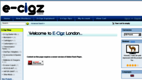 What E-cigz.co.uk website looked like in 2017 (6 years ago)