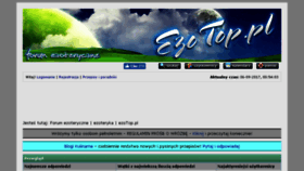 What Ezotop.pl website looked like in 2017 (6 years ago)