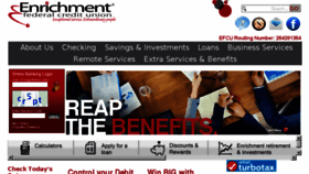 What Enrichmentfcu.org website looked like in 2017 (6 years ago)