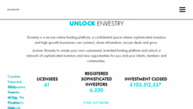 What Envestry.com website looked like in 2017 (6 years ago)