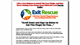 What Exitrescue.com website looked like in 2017 (6 years ago)