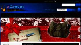 What Ecanvasbags.com website looked like in 2017 (6 years ago)