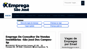 What Empregasaojose.com.br website looked like in 2017 (7 years ago)