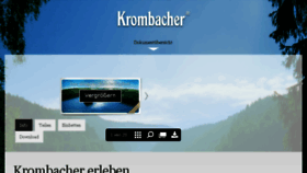 What Epaper.krombacher.de website looked like in 2017 (6 years ago)