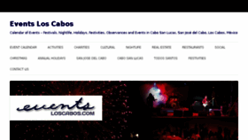What Eventsloscabos.com website looked like in 2017 (6 years ago)