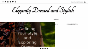 What Elegantlydressedandstylish.com website looked like in 2017 (6 years ago)