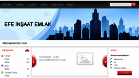 What Efeinsaatemlak.com website looked like in 2017 (6 years ago)