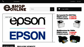 What E-shoponline.it website looked like in 2017 (6 years ago)