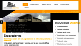 What Excavacionesurgentes.com website looked like in 2017 (6 years ago)
