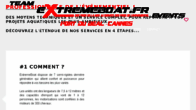 What Extremeboat.fr website looked like in 2017 (7 years ago)
